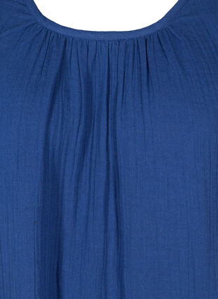 Robe en coton sans manches en forme trapèze , Twilight Blue, Packshot image number 2