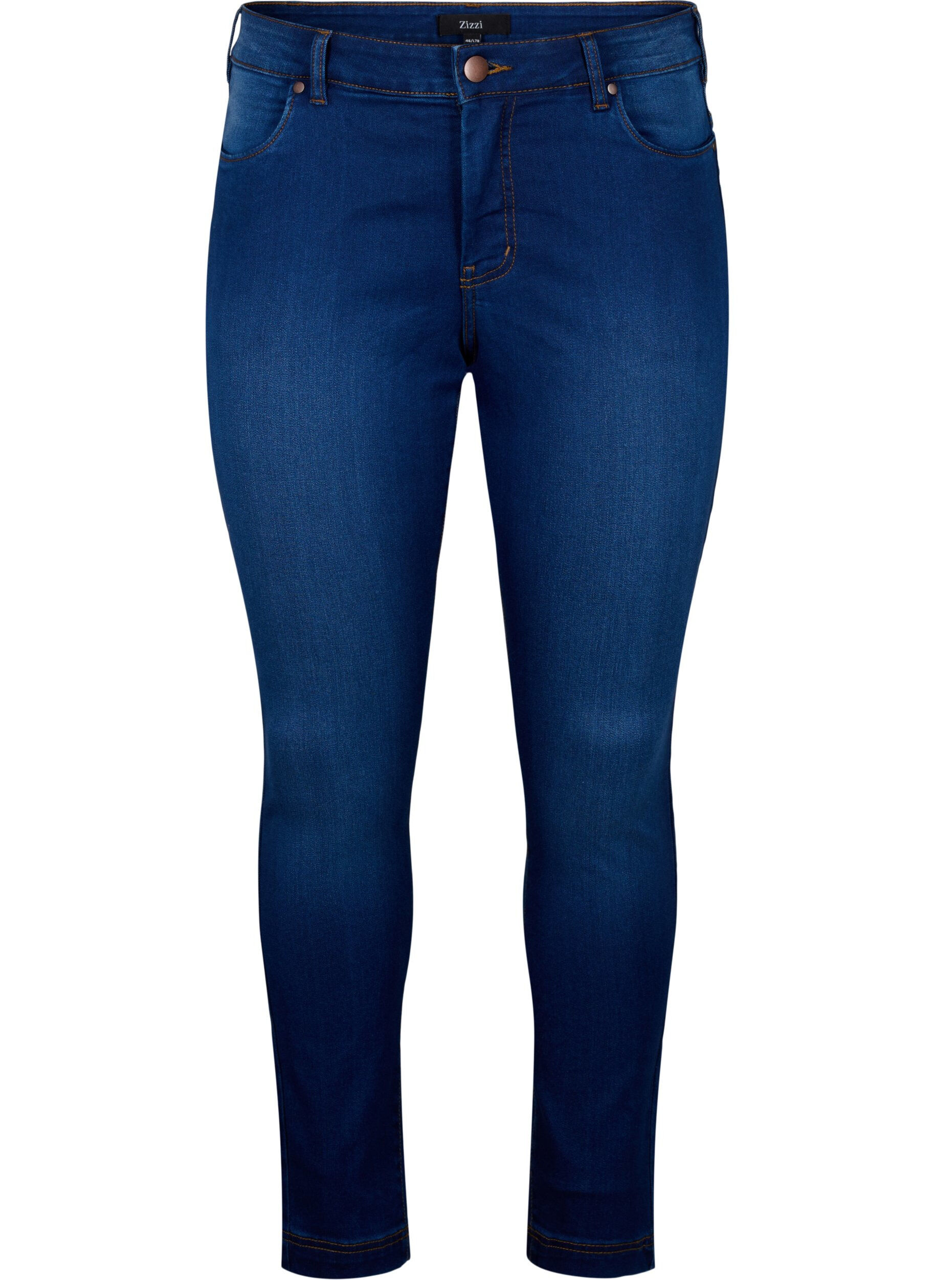 ZizziViona jeans met normale taille, Blauw, Packshot image number 0