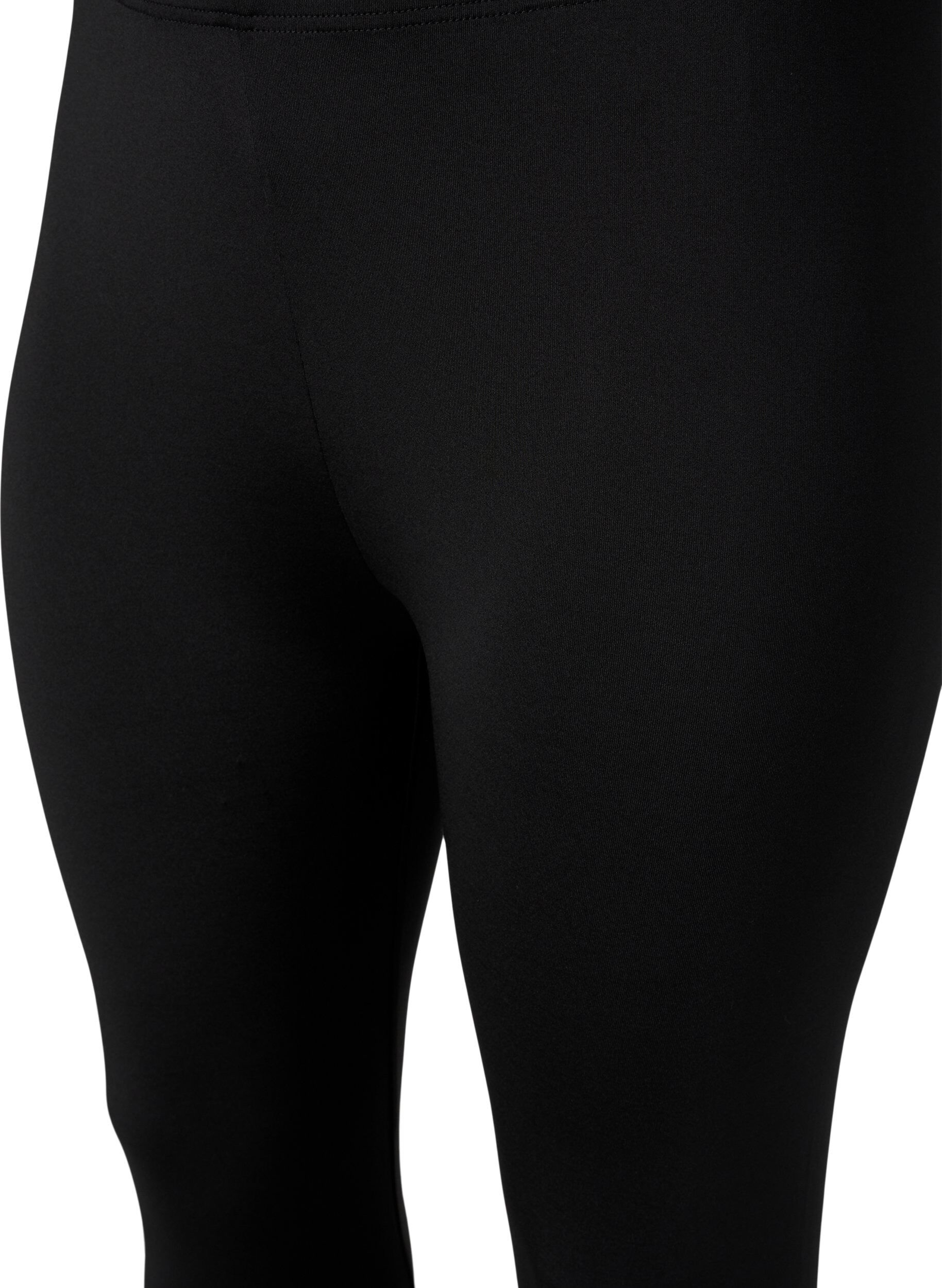 Zizzi2-pack van 3/4 leggings, Black / LEO AOP, Packshot image number 2