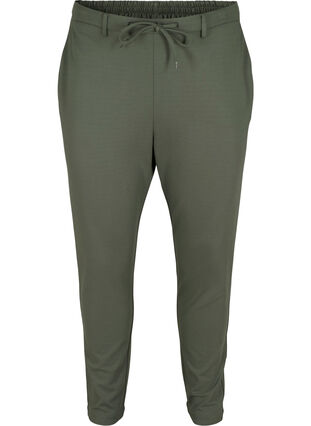 Pantalon court avec poches et  cordon de serrage réglable, Thyme, Packshot image number 0