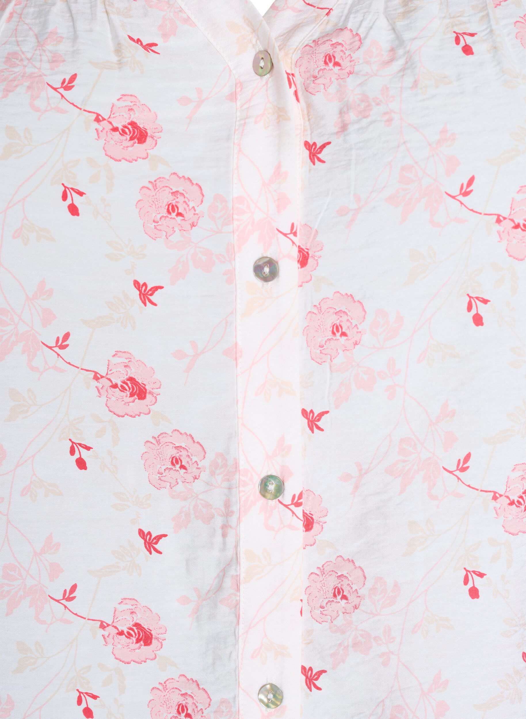 ZizziBlouse met korte mouwen en bloemenprint, Roze, Packshot image number 2