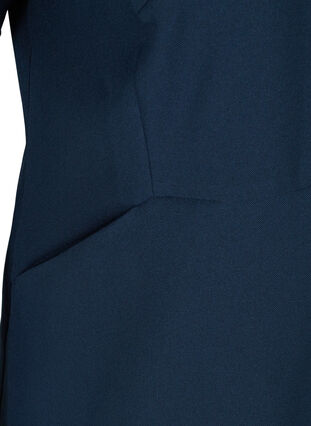 Effen etui-jurk met v-hals, Navy Blazer, Packshot image number 3