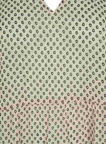 FLASH - Bedrukte tuniek met 3/4 mouwen, Off White Dot , Packshot image number 2