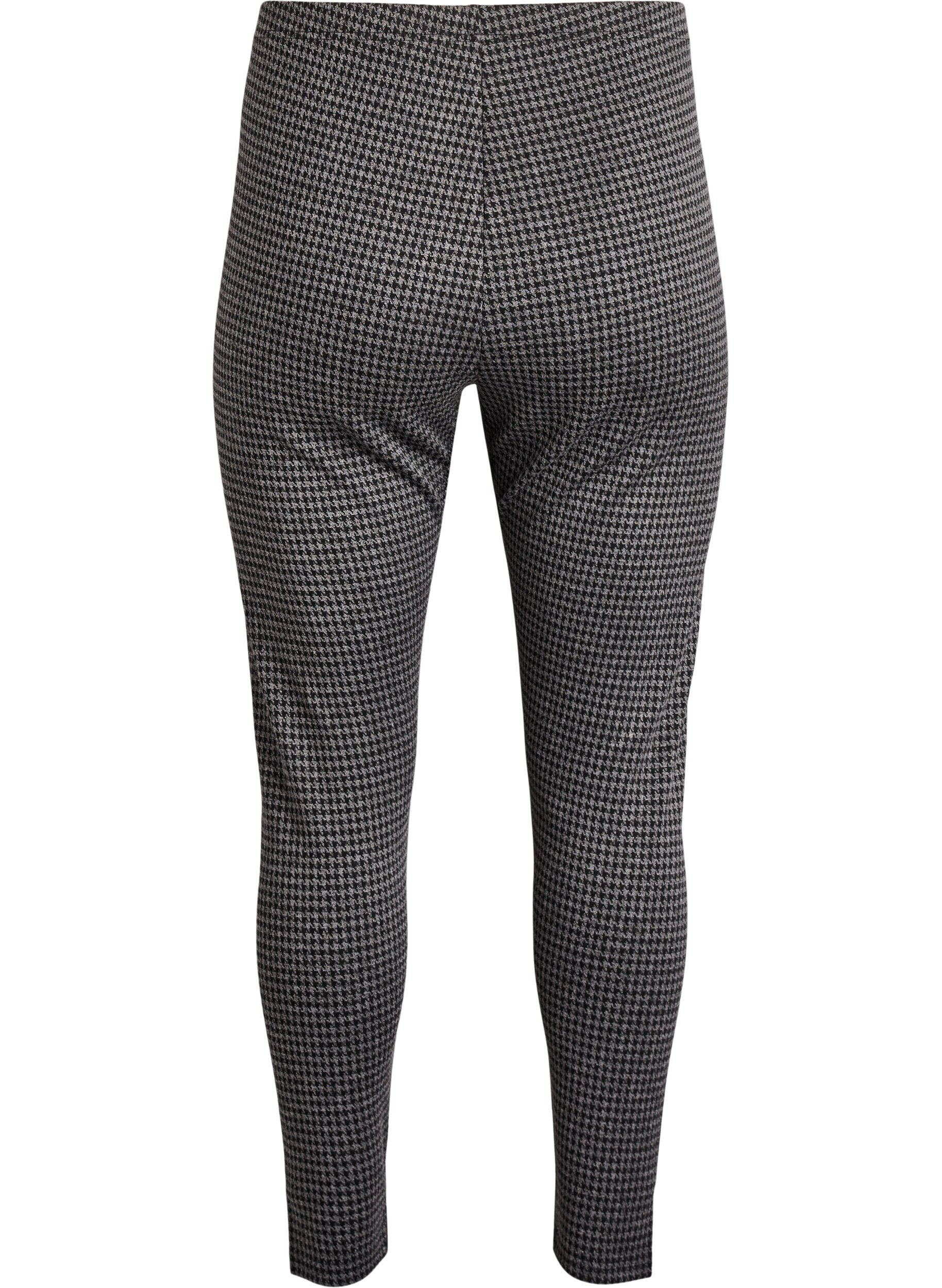 ZizziPatroonleggings met een reguliere taille, Grijs, Packshot image number 1