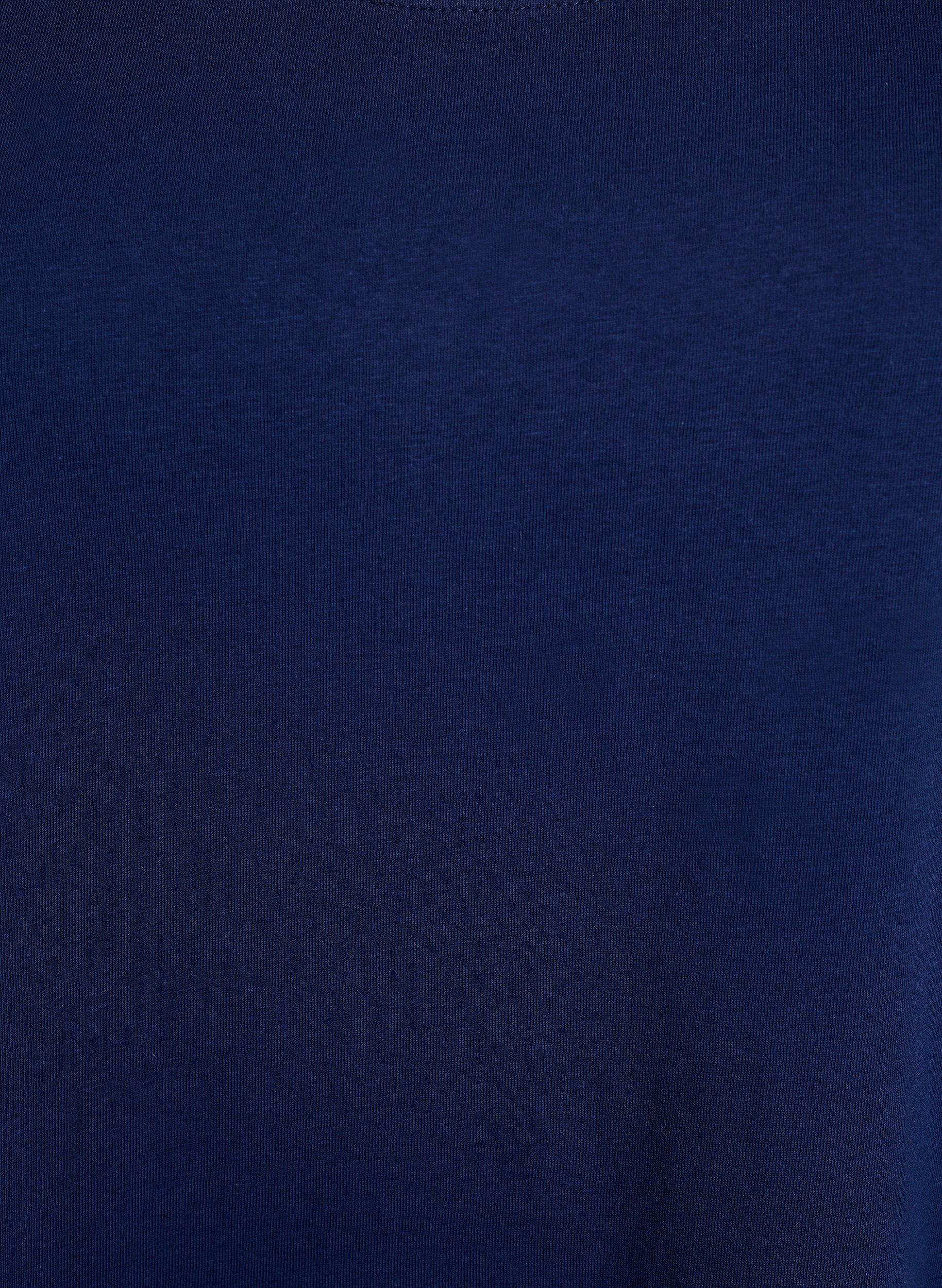 ZizziMouwloze A-lijn jurk, Blauw, Packshot image number 2