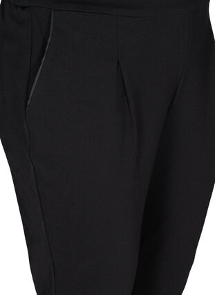 Pantalon uni court, Black, Packshot image number 2