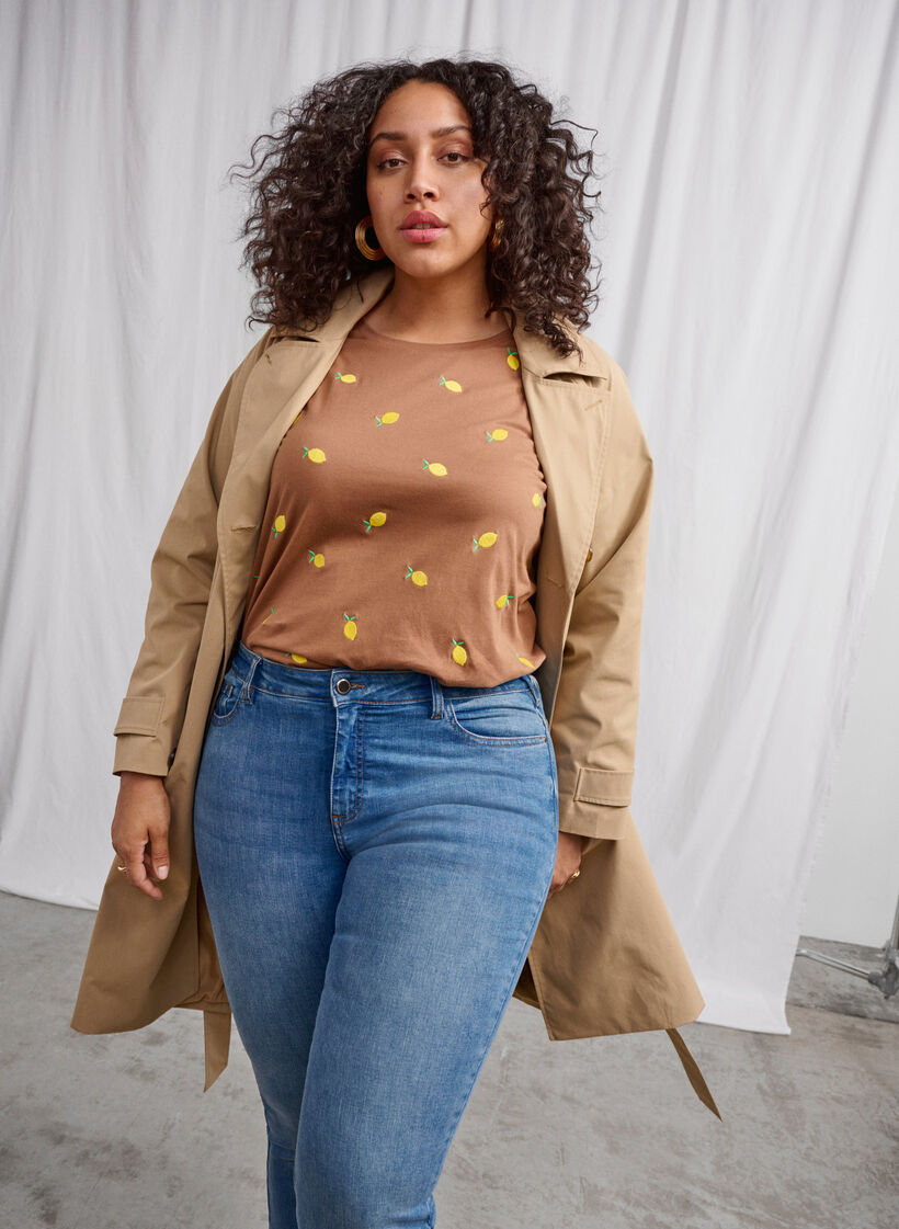 T-shirt en coton bio avec citrons, Coca M. Lemon Emb., Image image number 0