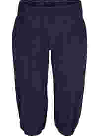 Pantalon 3/4 ample avec détail en smock