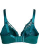 Soutien-gorge rembourr&eacute; en dentelle avec armatures, Vert fonc&eacute;, Packshot image number 1