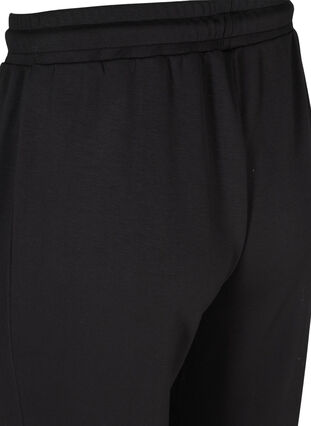 Pantalon de jogging avec largeur et cordon de serrage à la taille, Black, Packshot image number 3