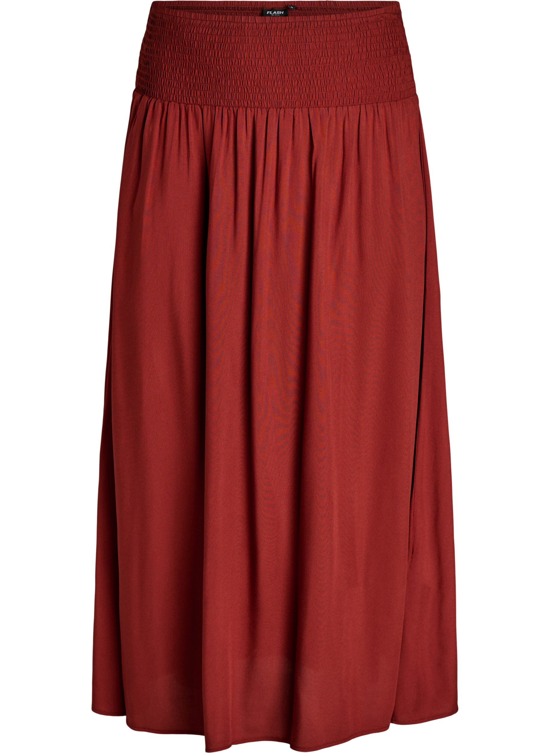 Viscose maxi-rok met smock