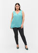 Viscose top met  knopen, Aqua Sea, Model image number 2