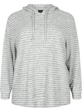 Loszittende hoodie met strepen, DGM Stripe, Packshot image number 0