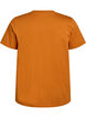 T-shirt basique en coton &agrave; col rond, Orange, Packshot image number 1