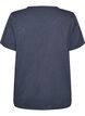 T-shirt met knoopdetail, Grijs, Packshot image number 1