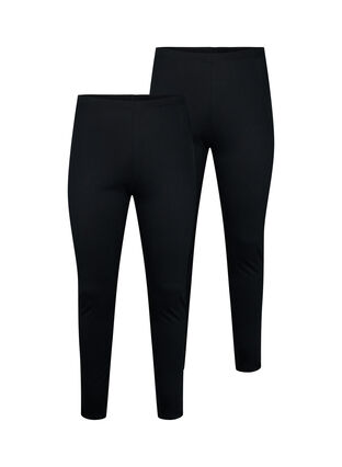 FLASH - leggings 2-pack, Black/Black, Packshot image number 0