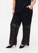 Pantalon en dentelle avec des poches, Black, Model image number 2