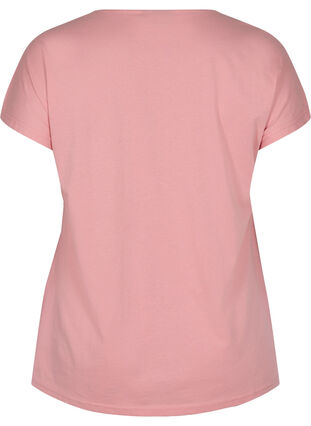T-shirt en coton avec détails imprimés, Blush mel Leaf, Packshot image number 1
