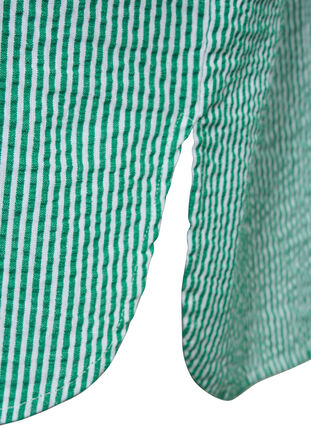Chemise en coton rayée à manches 3/4, Jolly Green Stripe, Packshot image number 3