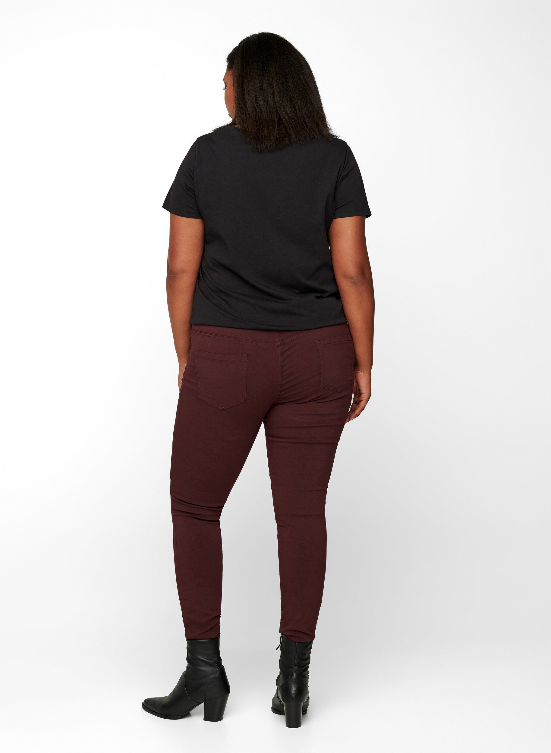 ZizziPantalon, Bordeaux fonc&eacute;, Model image number 2