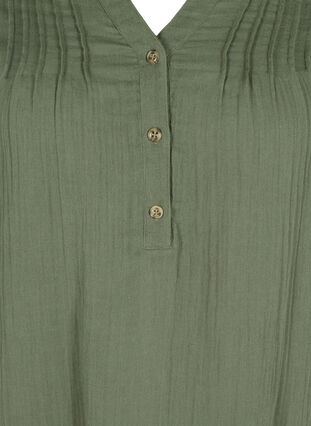 Tunique en coton à manches 3/4, Thyme, Packshot image number 2