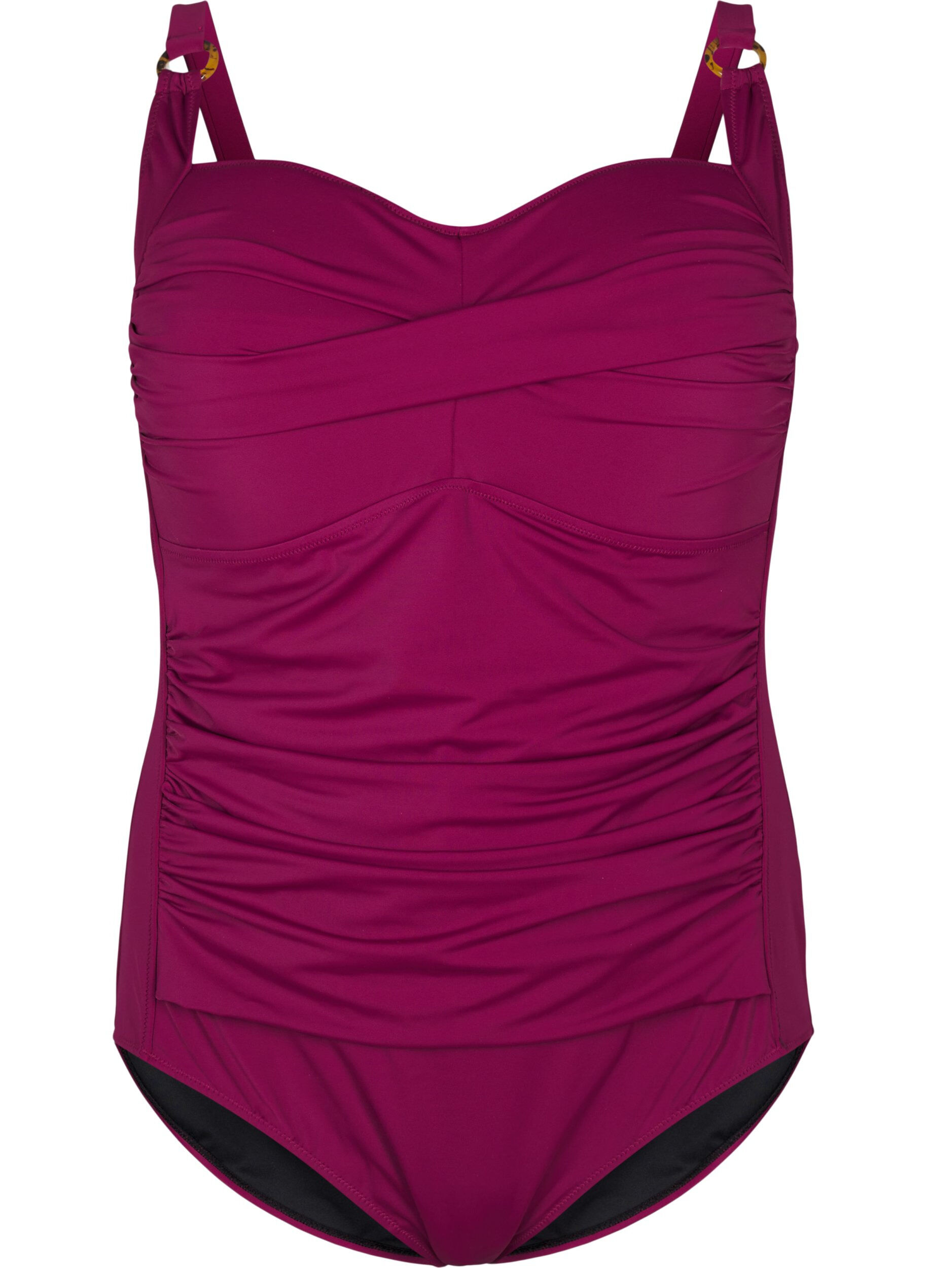 Maillot de bain drap&eacute; avec bonnets rembourr&eacute;s