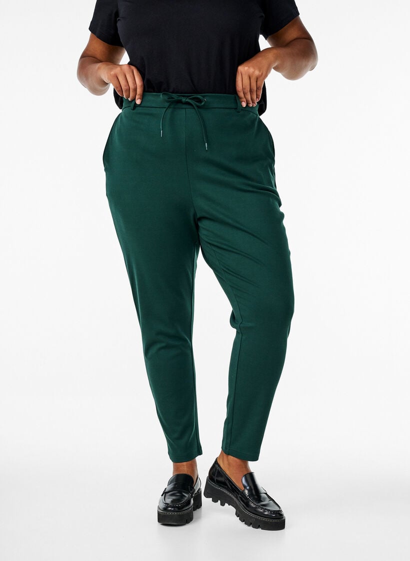 Cropped Maddison broek, Groen, Model image number 2