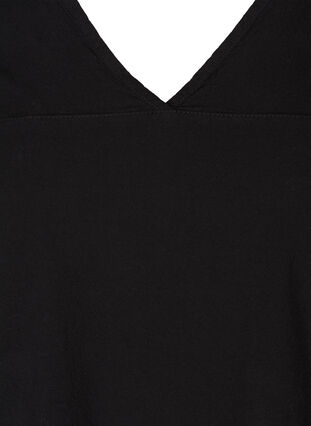 Robe à manches courtes en coton, Black, Packshot image number 2