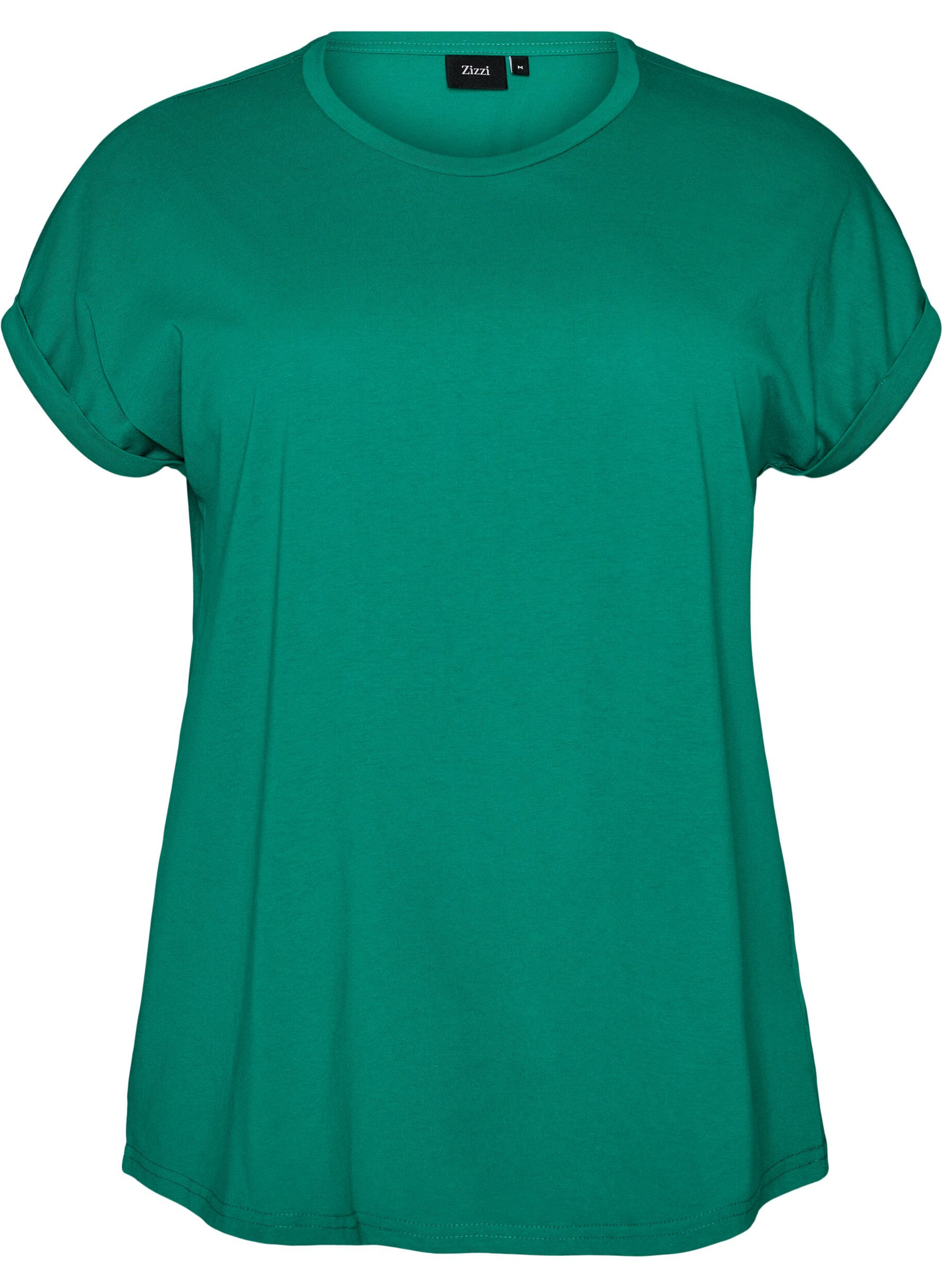 T-shirt met korte mouwen van katoenmix