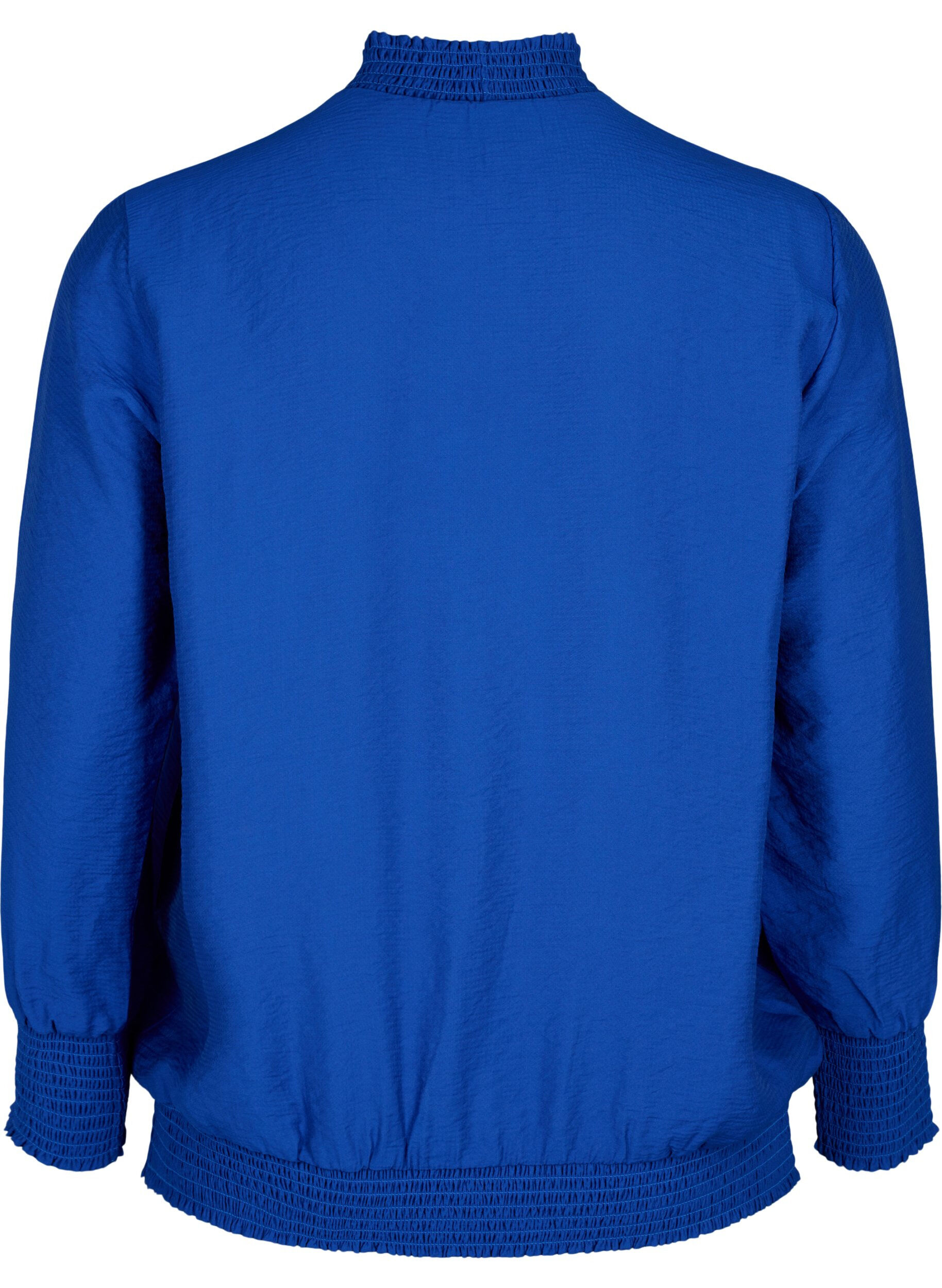 ZizziViscose blouse met smokwerk, Surf the web, Packshot image number 1