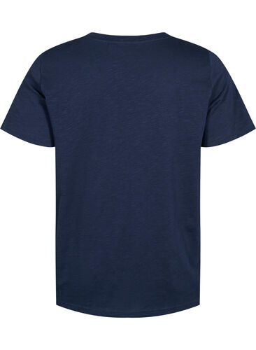 T-shirt en coton avec imprimé texte, Night Sky W. La, Packshot image number 1