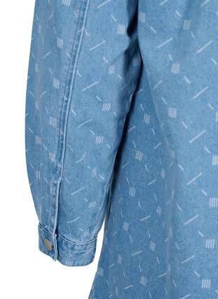 Chemise en jean avec imprimé, Light blue denim, Packshot image number 3