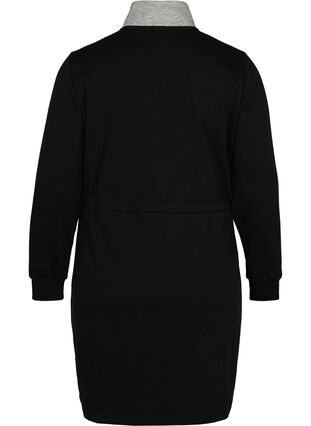 Robe pull avec poches et taille ajustable, Black comb, Packshot image number 1