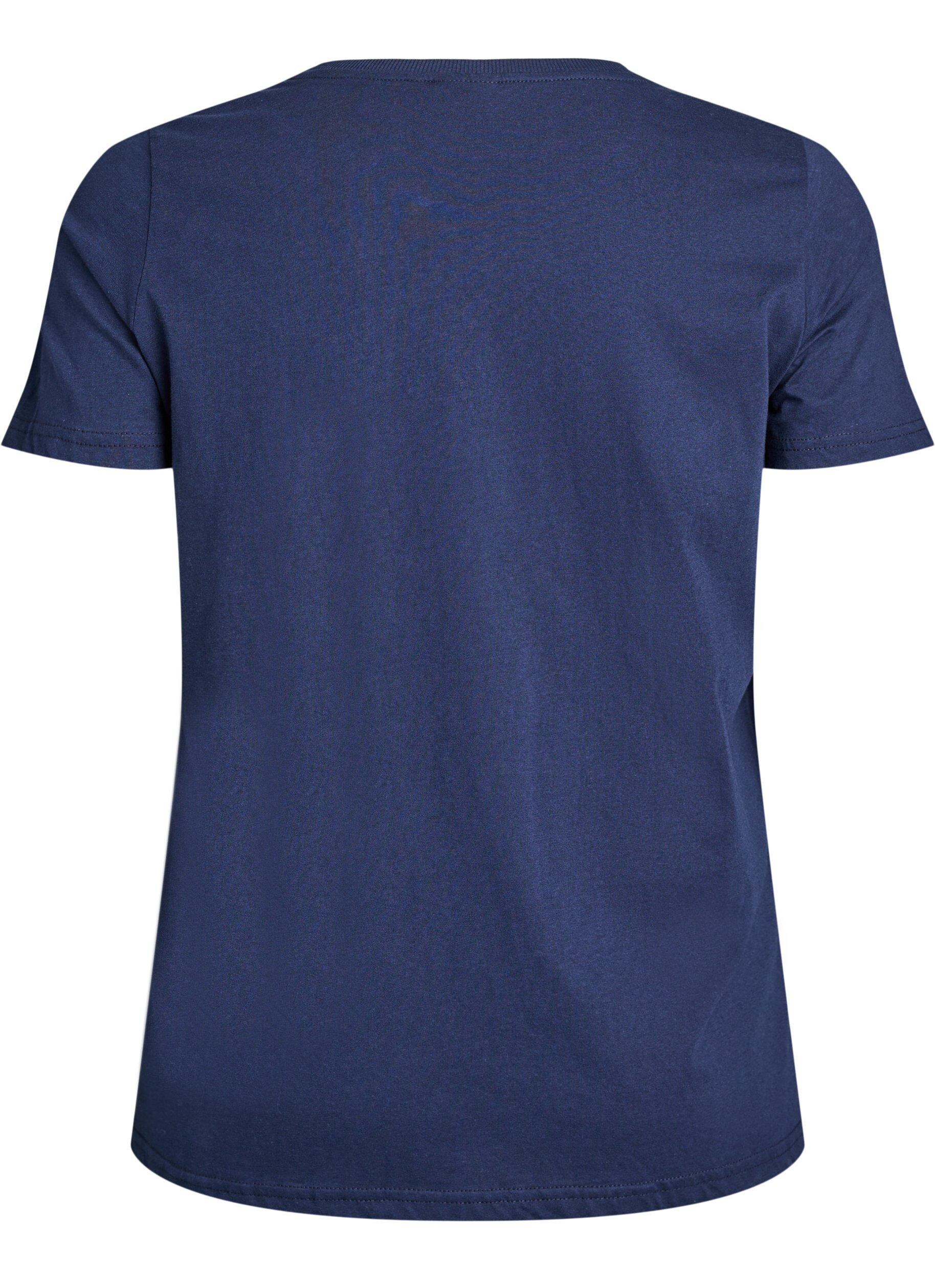 ZizziT-shirt de No&euml;l en coton bio, Bleu, Packshot image number 1