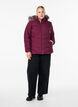 Veste courte &agrave; capuche, Bordeaux fonc&eacute;, Model image number 1