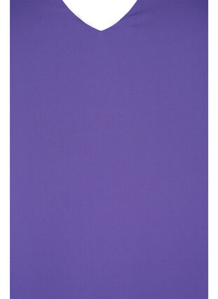 Chemisier avec manches 3/4 et découpe en V, Ultra Violet, Packshot image number 2