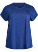 Los workout T-shirt met korte mouwen, Blauw, Packshot image number 0