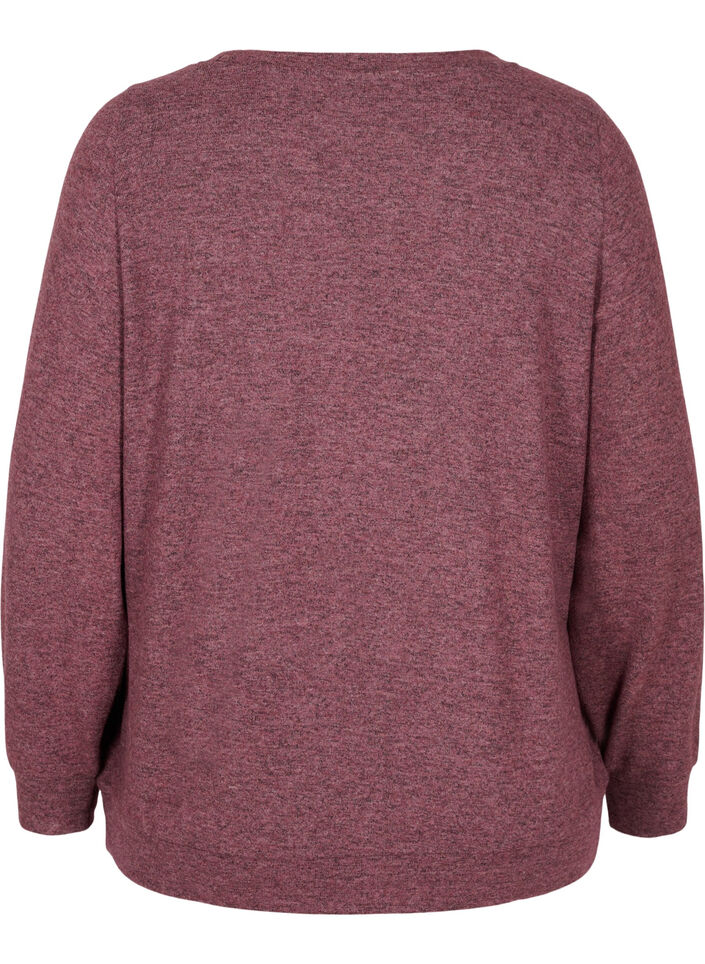 Pull en viscose mélangée chinée, Port Royal Mel, Packshot image number 1