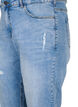 Jean cropped Vera avec détails déchirés	, Blue Denim, Packshot image number 2
