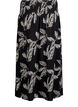 Maxi rok in viscose met smokwerk, Zwart, Packshot image number 1