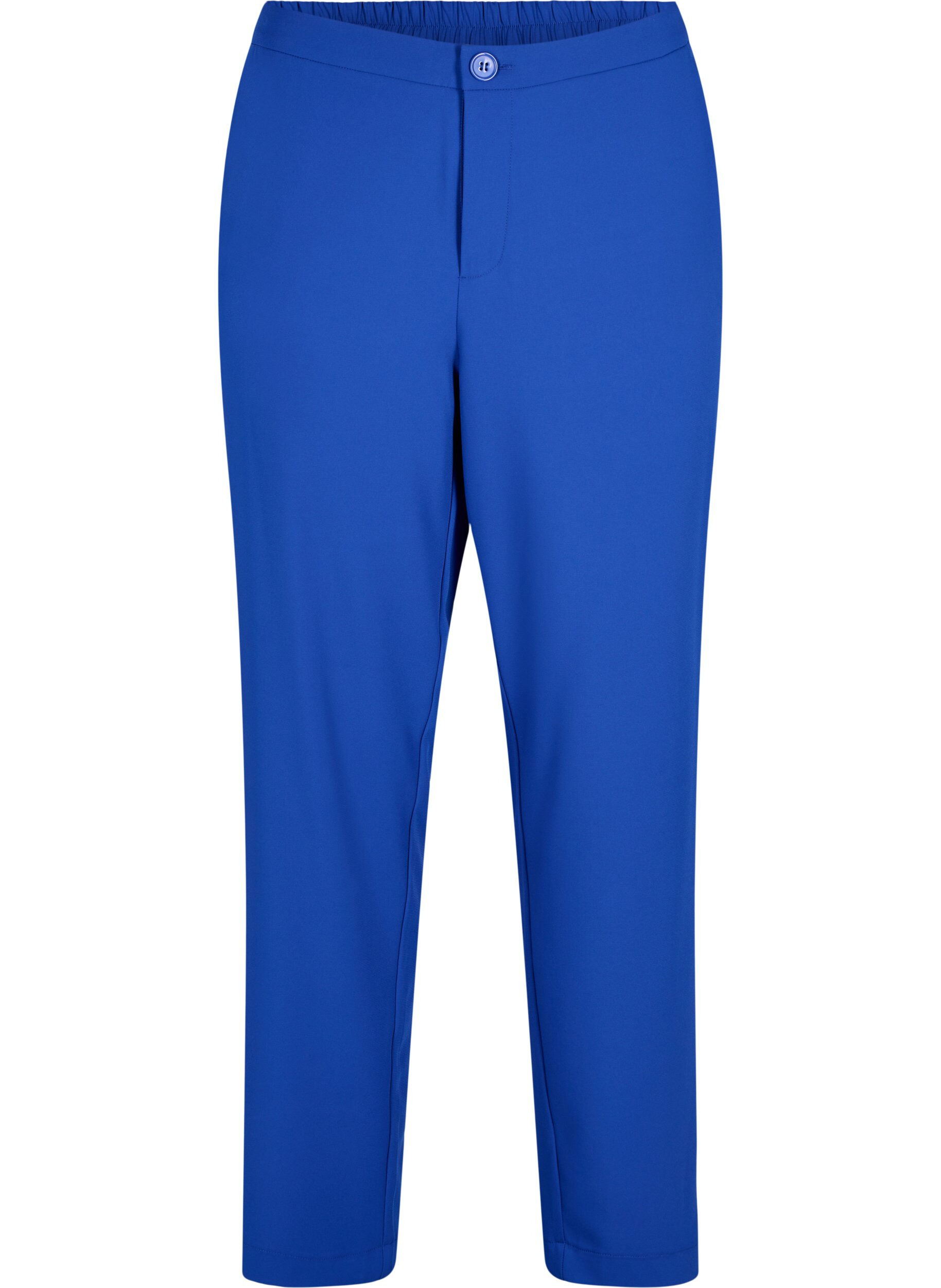 ZizziKlassieke broek met zakken, Blauw, Packshot image number 0