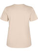 Basic katoenen T-shirt met ronde hals, Beige, Packshot image number 1