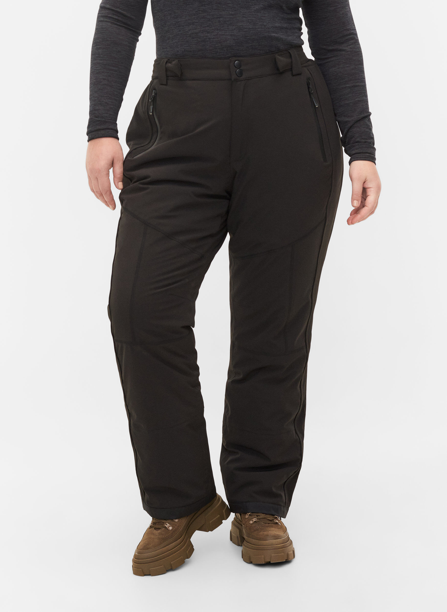 Zizzi pantalon de ski , Black, Model image number 2