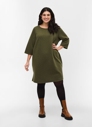 Robe à manches 3/4, Ivy Green, Model image number 2