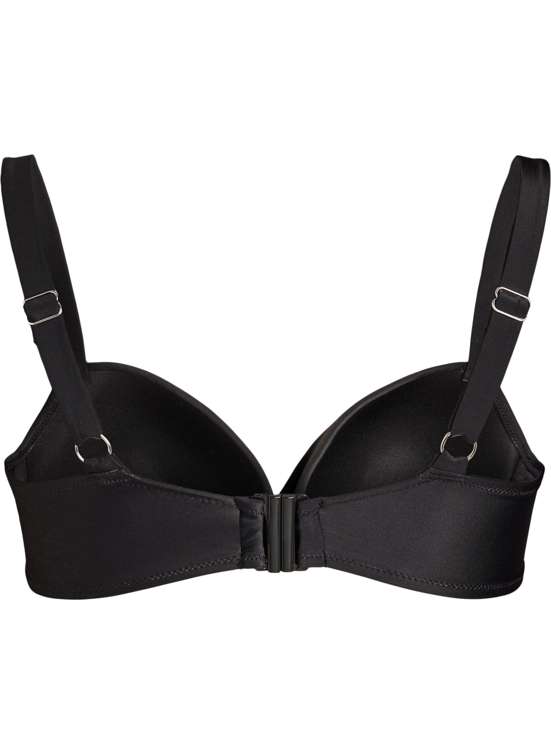 ZizziHaut de bikini avec armatures et drap&eacute;, Noir, Packshot image number 1