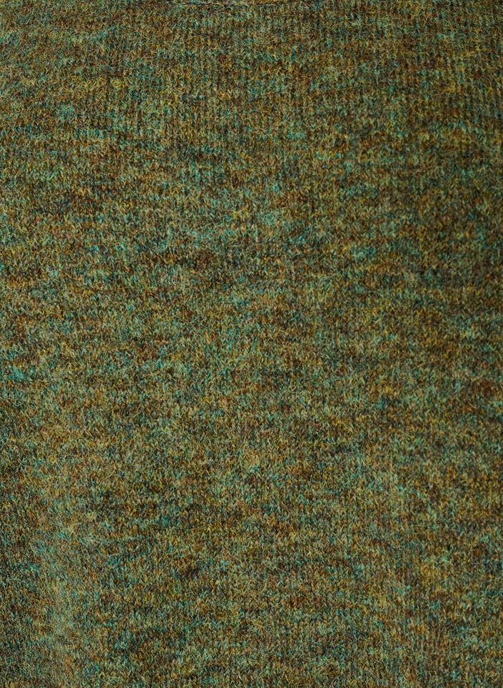 Jumper met ronde hals en losse pasvorm, Groen, Packshot image number 2