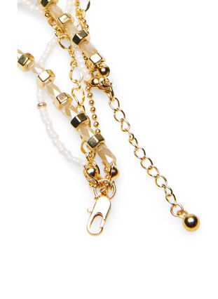 Bracelet avec perles, Gold, Packshot image number 1