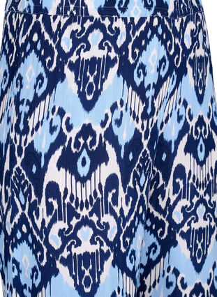 Viscose culotte broek met print, Blue Ethnic AOP, Packshot image number 2