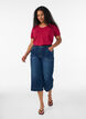 Basic t-shirt in effen kleur met katoen, Rood, Model image number 1