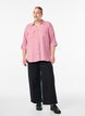 FLASH - Shirt met 3/4 mouwen en borstzakken, Roze, Model image number 1